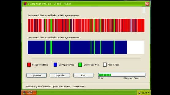 Idle Defragmenter 95 — screenshot 3