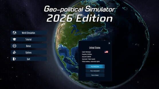 Geo-Political Simulator 2026 Edition — screenshot 1