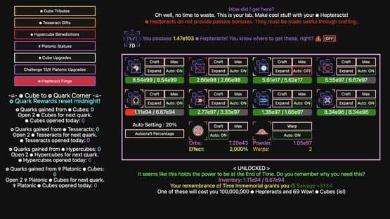 Synergism — screenshot 4