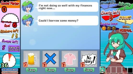 Hina-chan's Sticker Survival — screenshot 1