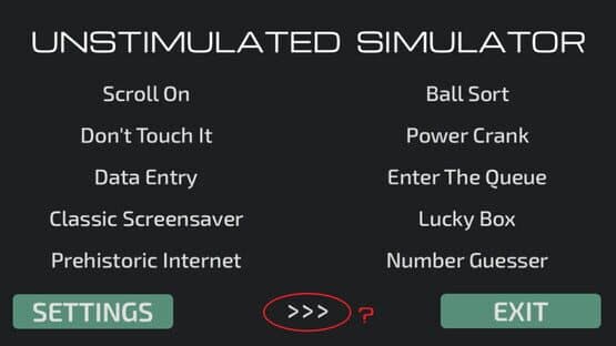 Unstimulated Simulator — screenshot 1
