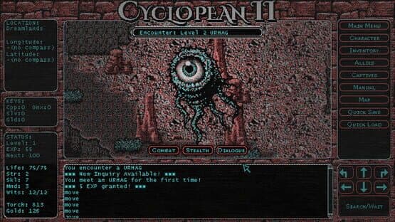 Cyclopean II: The Dreamlands — screenshot 8