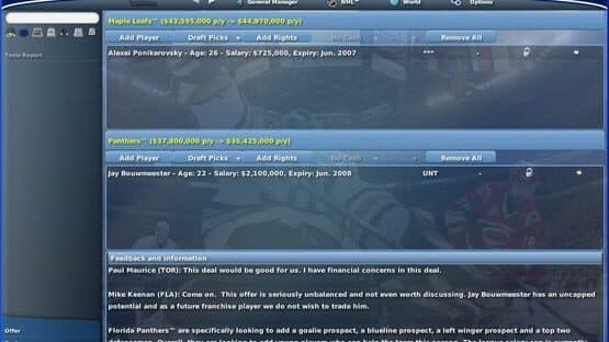 NHL Eastside Hockey Manager 2007 — screenshot 2