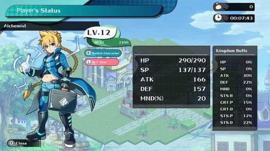 Kingdom's Return: Time-Eating Fruit and the Ancient Monster - "Azure Striker Gunvolt" Crossover Character Skin — screenshot 1