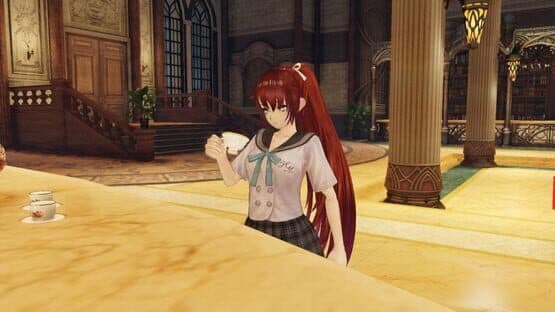 Nights of Azure 2: Bonus Costume - Blue High School Uniform — screenshot 2