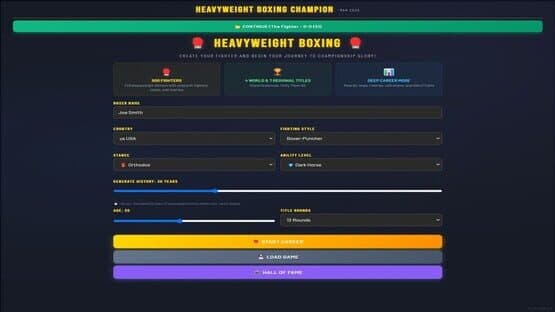 Sim: Heavyweight Boxing Champion — screenshot 1