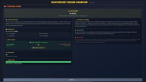 Sim: Heavyweight Boxing Champion — screenshot 3