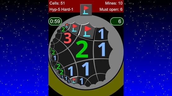 Non-Euclidean Minesweeper — screenshot 1