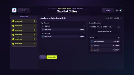 Acrostics on Stream — screenshot 1