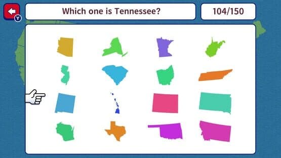 Geo Brain Boost! 50 U.S. States Silhouette Quiz — screenshot 3