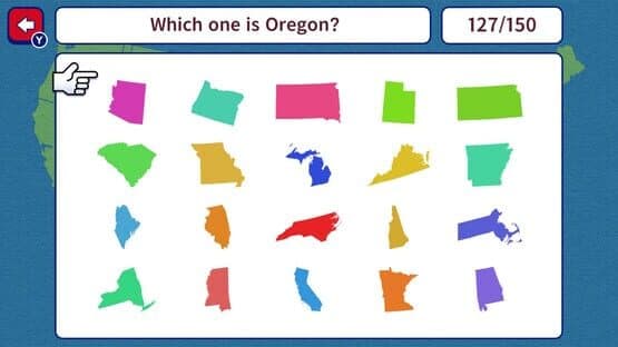 Geo Brain Boost! 50 U.S. States Silhouette Quiz — screenshot 4