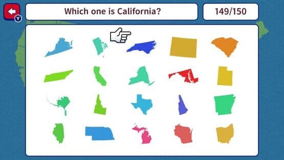 Geo Brain Boost! 50 U.S. States Silhouette Quiz — screenshot 6