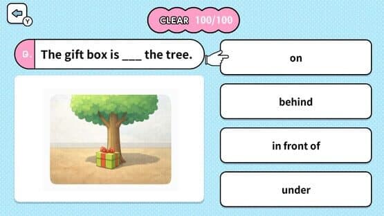 Learn with Illustrations! English Prepositions 4-Choice Quiz — screenshot 6