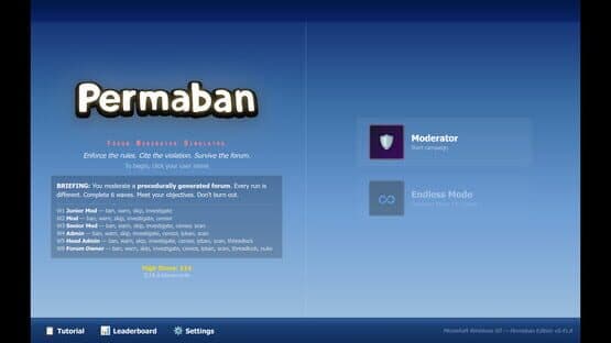 Permaban — screenshot 1