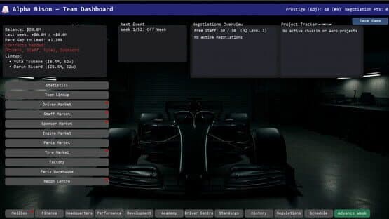 Team Principal: A Racing Manager — screenshot 7