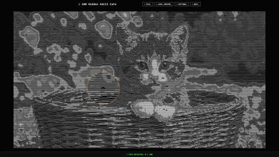 100 Hidden ASCII Cats — screenshot 3