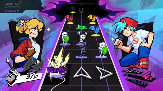 Rift of the NecroDancer: Friday Night Funkin' - "Dad Battle" - Kawai Sprite — screenshot 1