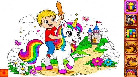 Animal Coloring Book for Kids & Toddlers: Unicorns — screenshot 3