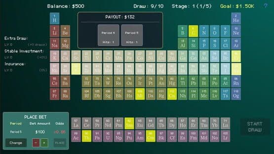 Periodic Lottery — screenshot 2