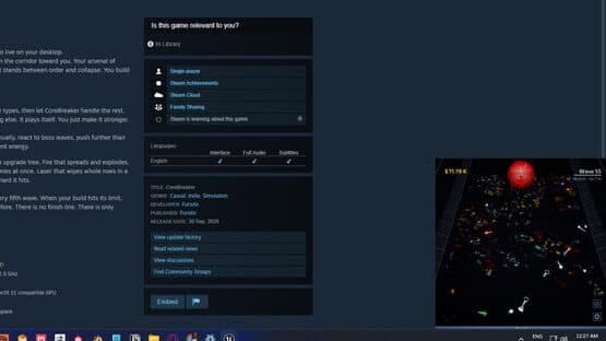 CoreBreaker: Desktop Swarm — screenshot 1