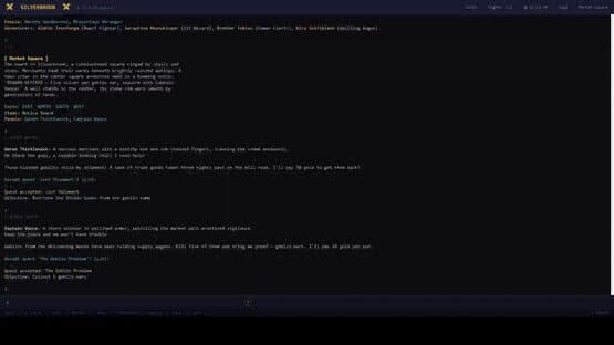 Silverbrook: a Text-Based RPG — screenshot 5