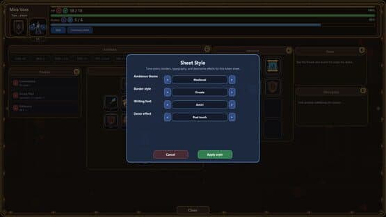 RP2D Virtual Tabletop — screenshot 1