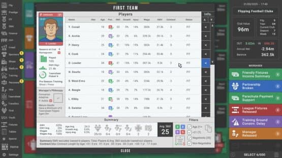 Flipping Football Clubs — screenshot 2
