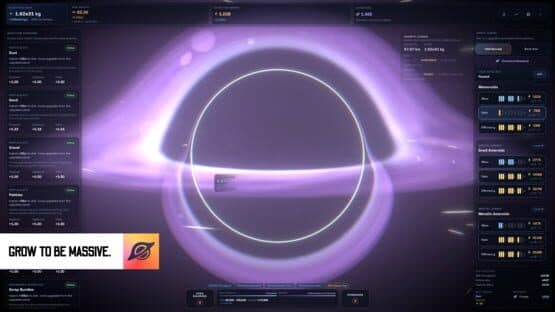How to Grow a Black Hole — screenshot 2