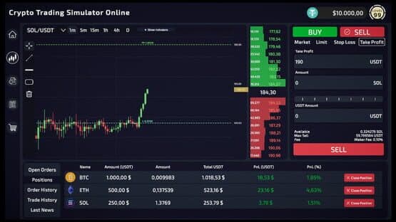 Crypto Trading Simulator — screenshot 1