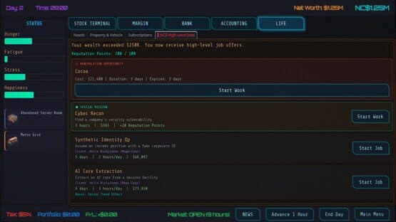 Neo Capitalist: Stock Market Survival Simulator — screenshot 5