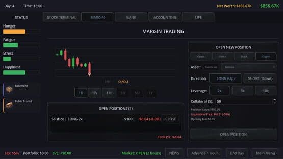 Neo Capitalist: Stock Market Survival Simulator — screenshot 6