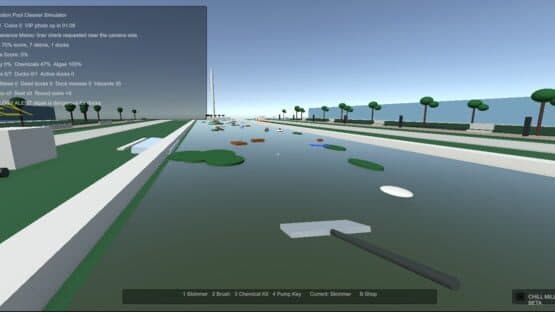 Reflection Pool Cleaner Simulator — screenshot 1