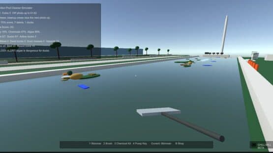 Reflection Pool Cleaner Simulator — screenshot 2