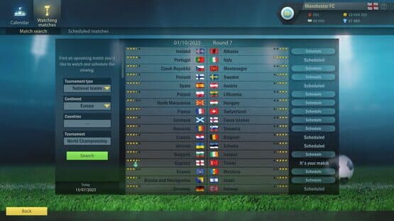 Football, Tactics & Glory: World Championship — screenshot 5