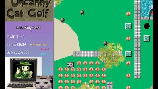 Uncanny Cat Golf — screenshot 1
