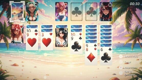 Solitaire Paradise: Anime Bikini Babes — screenshot 1