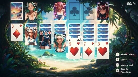 Solitaire Paradise: Anime Bikini Babes — screenshot 5