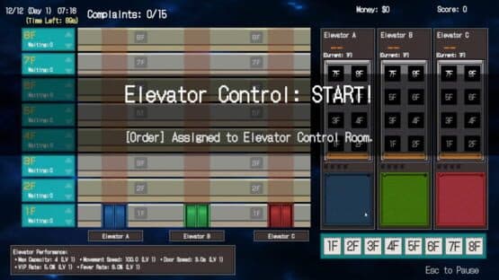 'In You We Trust, Not Algorithms': Newbie Matsumoto's Manual Elevator Operation with Sticky Notes — screenshot 1