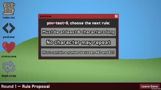 Password Not Valid — screenshot 1