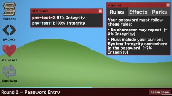 Password Not Valid — screenshot 2