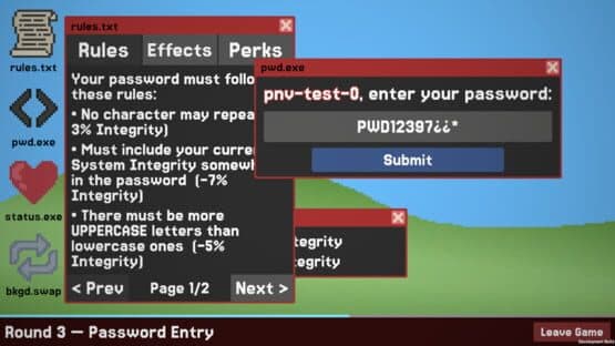 Password Not Valid — screenshot 4