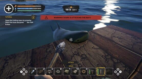 Ocean Shark Survival: Float Home Builder Simulator — screenshot 1