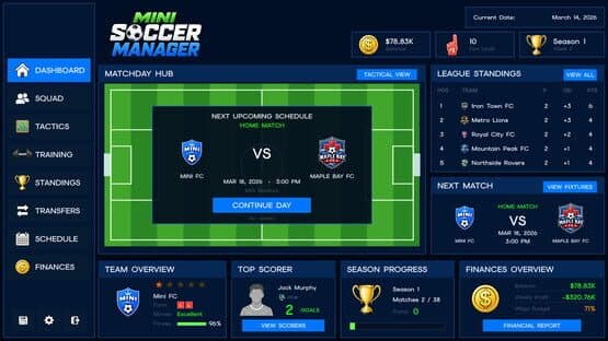 Mini Soccer Manager — screenshot 1