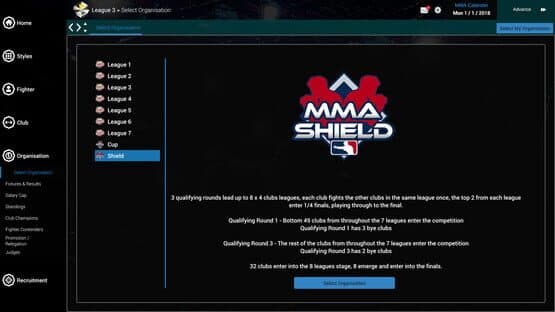 MMA Team Manager — screenshot 2