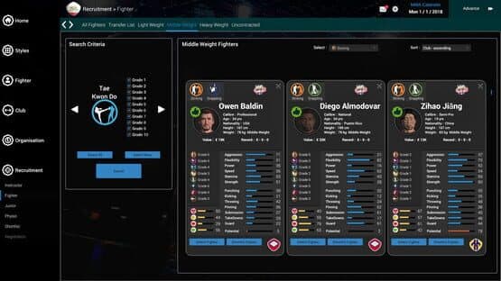 MMA Team Manager — screenshot 7