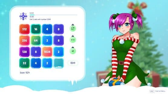 Winter Girls 2048 — screenshot 1