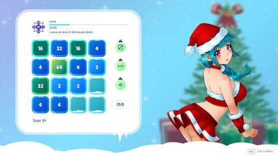 Winter Girls 2048 — screenshot 2