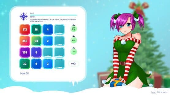 Winter Girls 2048 — screenshot 4