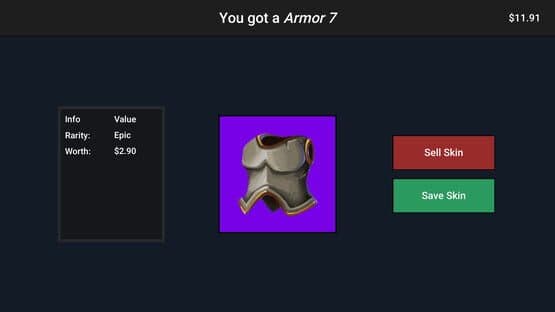 Case Simulator Weapons and Armors — screenshot 1