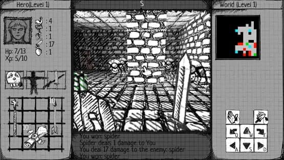 Drawngeon: Dungeons of Ink and Paper — screenshot 1